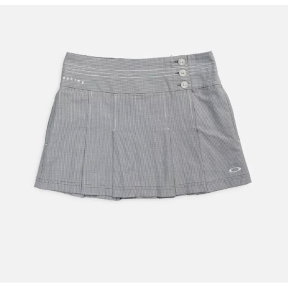 Vintage 90s Y2K Oakley Pleated Plaid Mini Skirt Size L tennis preppy athletic - Picture 1 of 12